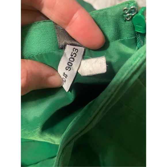 Express Design Studio 🐾 Body Contour Super High Waisted Midi Pencil GREEN Skirt - Picture 5 of 6